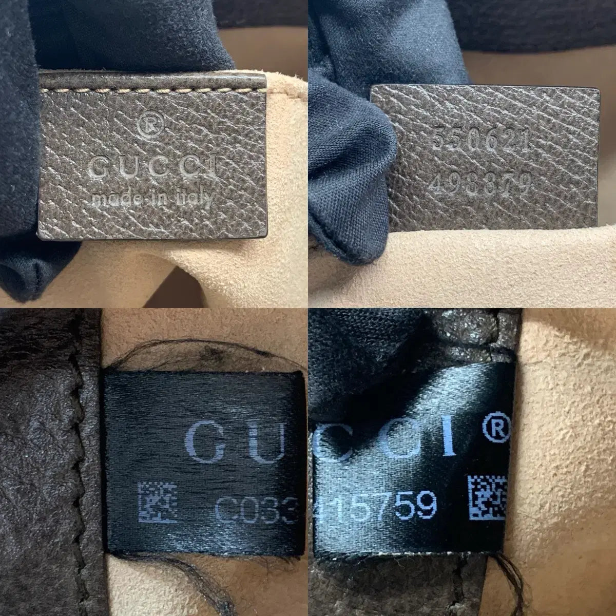 GUCCI Ophidia Small 2-Way Bucket Bag 550621 in Brown