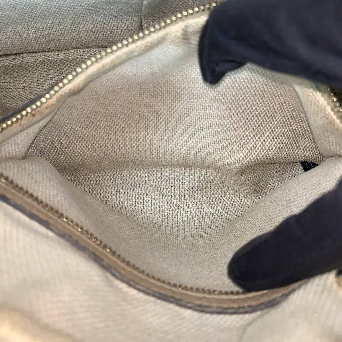 GUCCI Soho Leather Chain Shoulder Bag 308983 in Beige