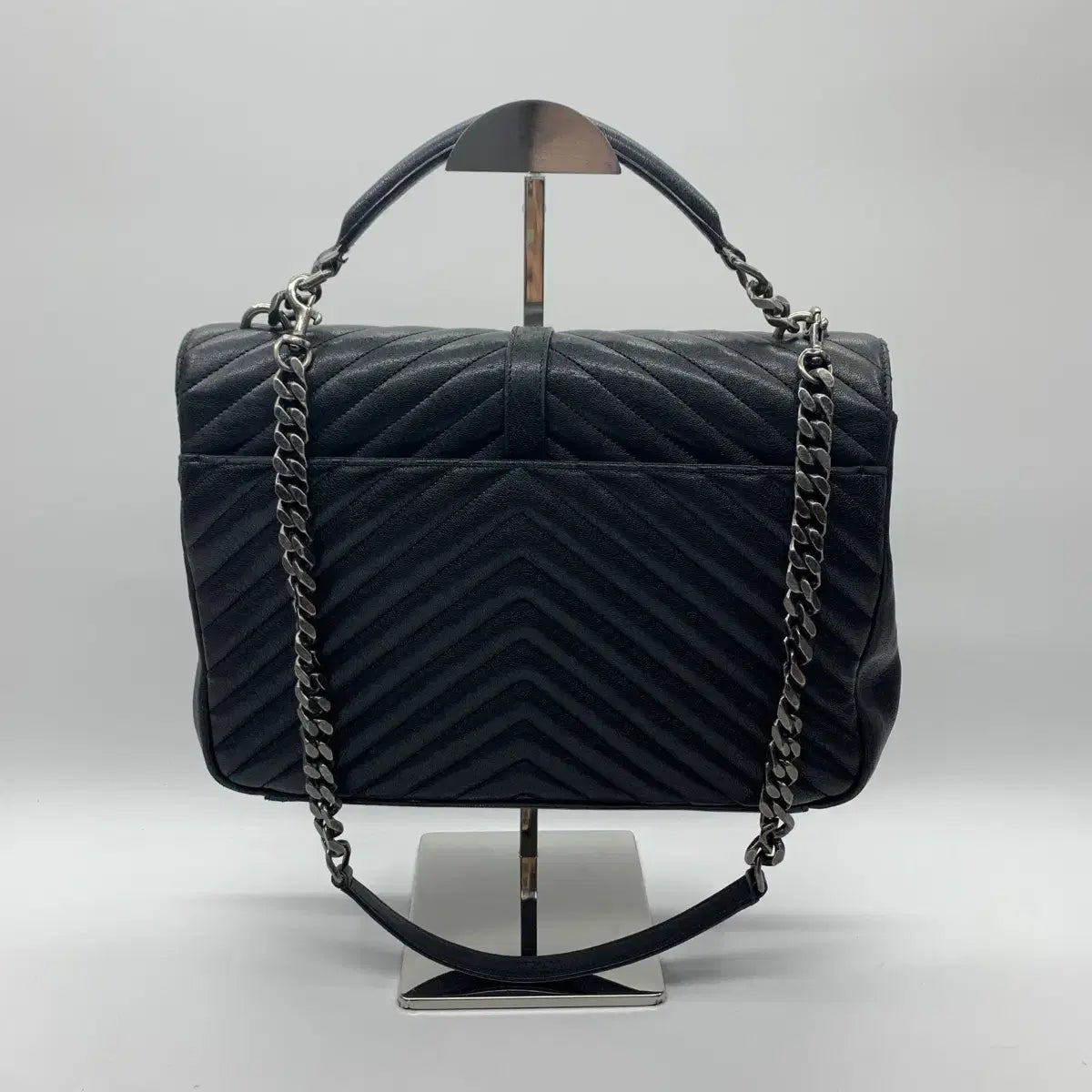 SAINT LAURENT College Large Tote Bag 487212 in Black