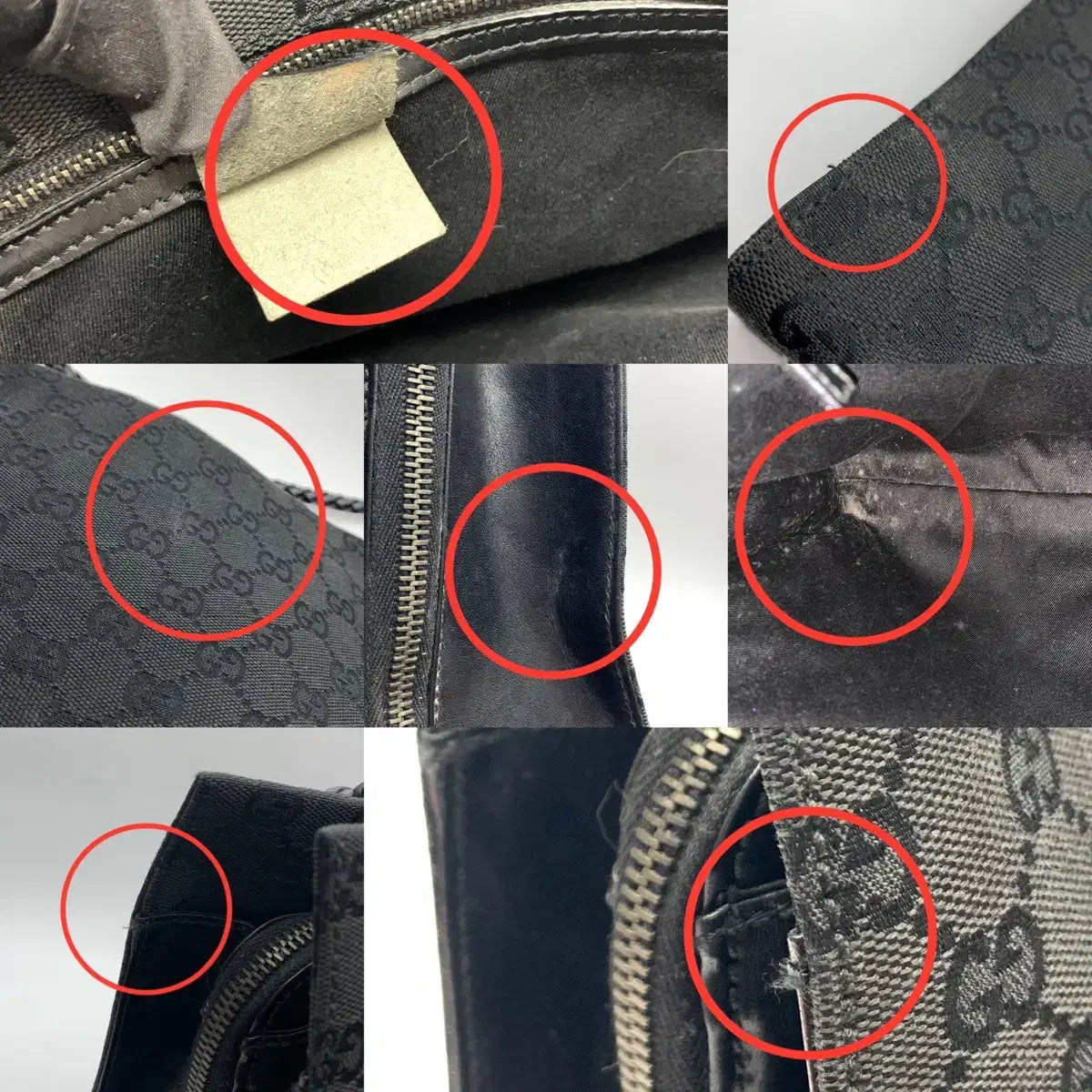 GUCCI Vintage Jacquard Shoulder Bag in Black