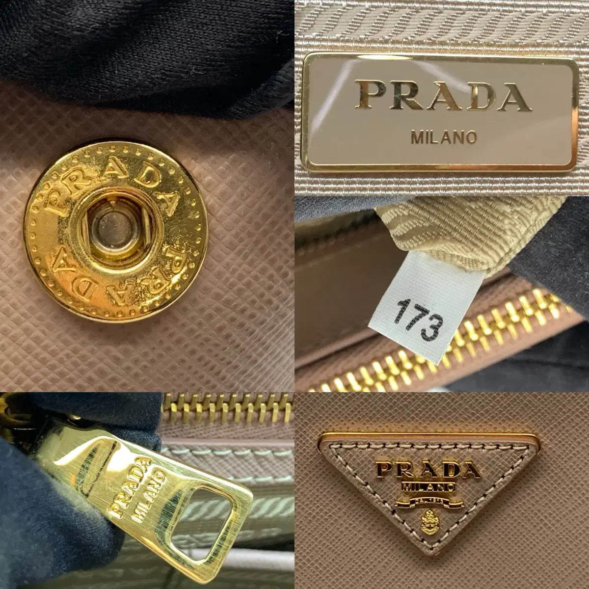 PRADA Saffiano Lux Shoulder Bag in Pink