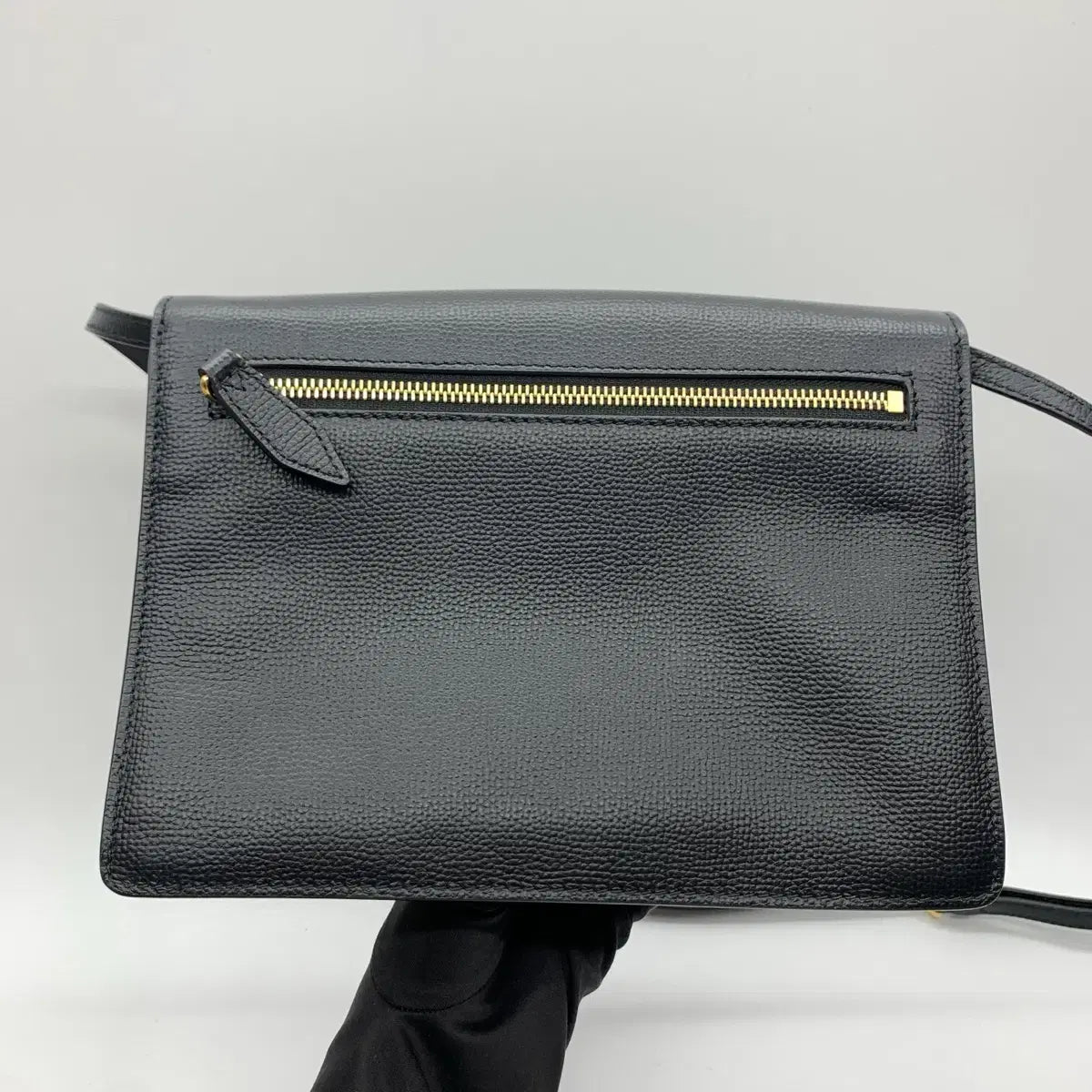 Burberry House Check Canvas Leather Macken Crossbody Bag in Black