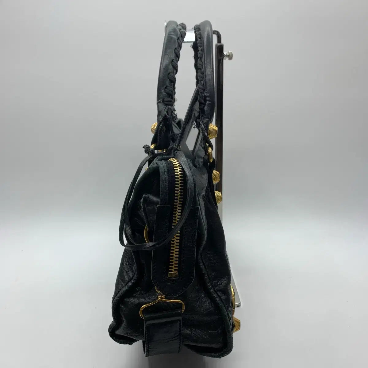Balenciaga City Bag in Black with Gold-Tone Hardware