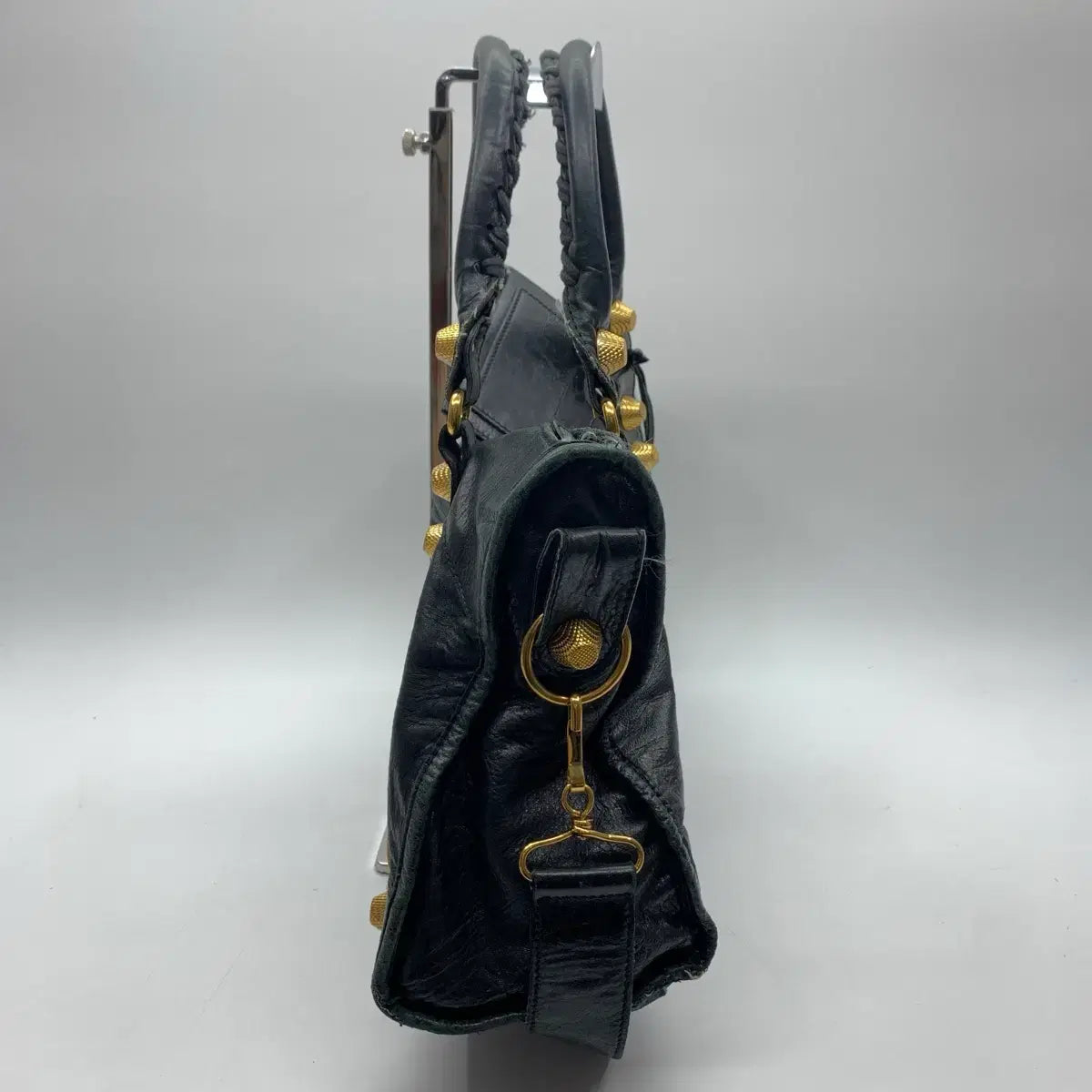 Balenciaga City Bag in Black with Gold-Tone Hardware