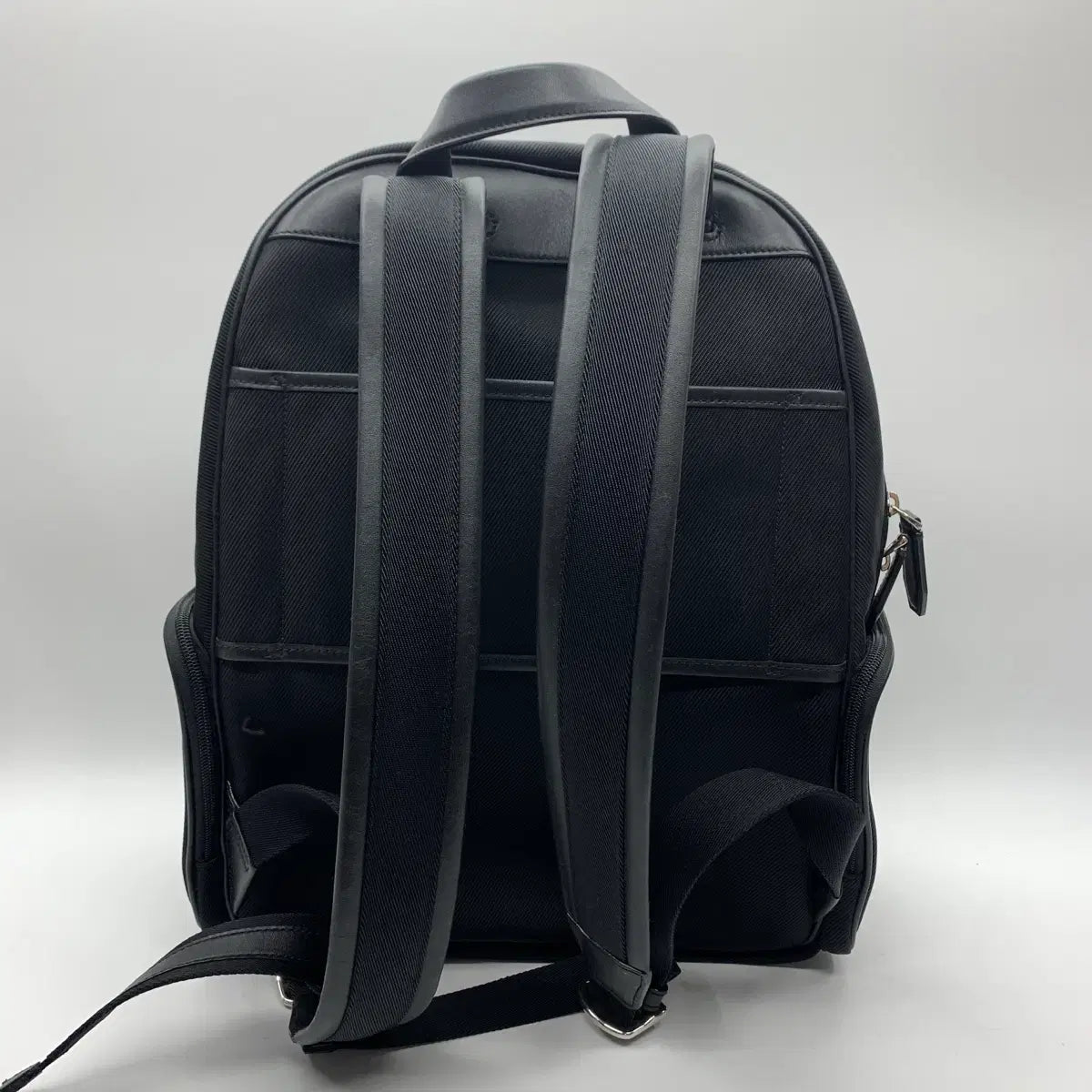 Bally Techno Nylon Leather-Trim Backpack in Black