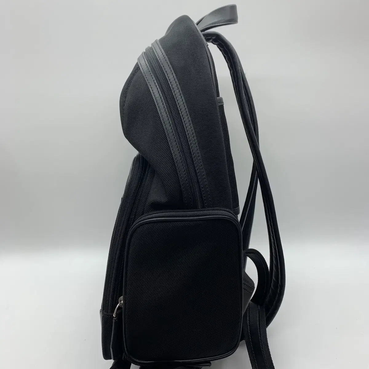 Bally Techno Nylon Leather-Trim Backpack in Black