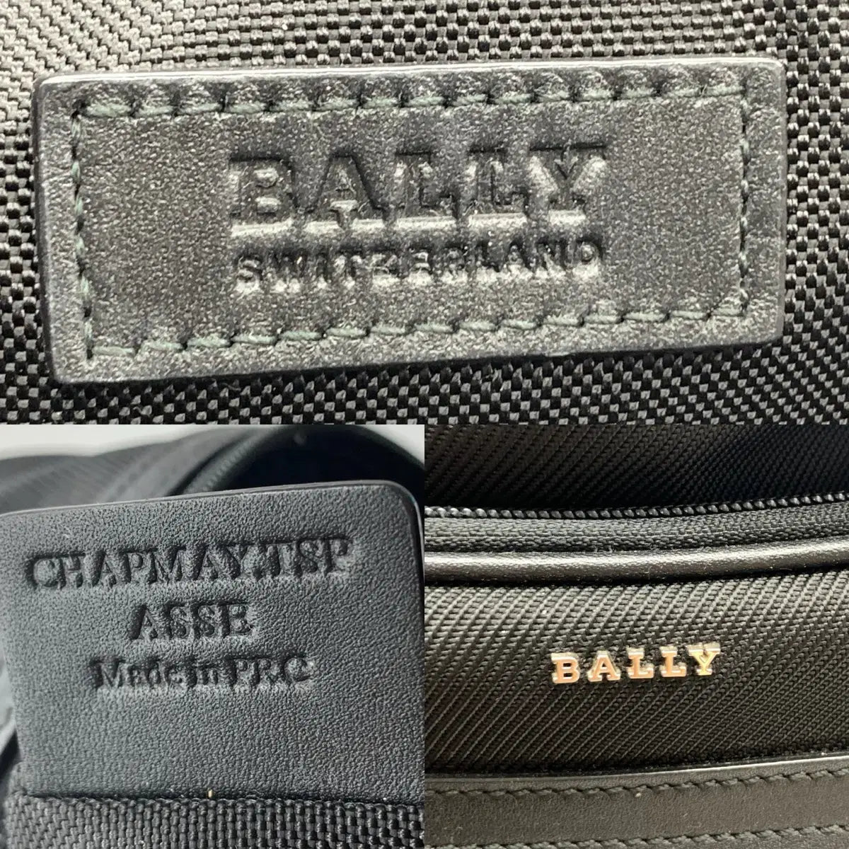 Bally Techno Nylon Leather-Trim Backpack in Black