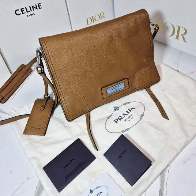 Prada Grace Etiquette Shoulder Flap Bag
