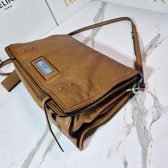 Prada Grace Etiquette Shoulder Flap Bag