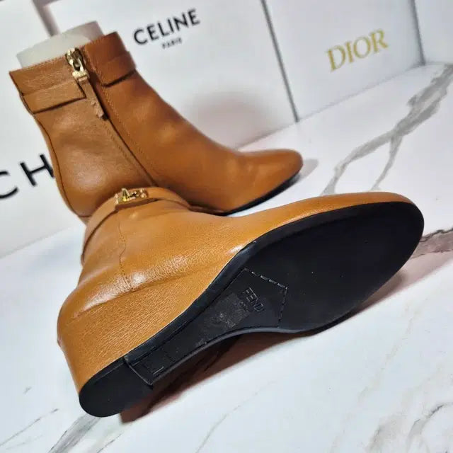 Fendi Wedge Ankle Boots for Women, Size 35.5