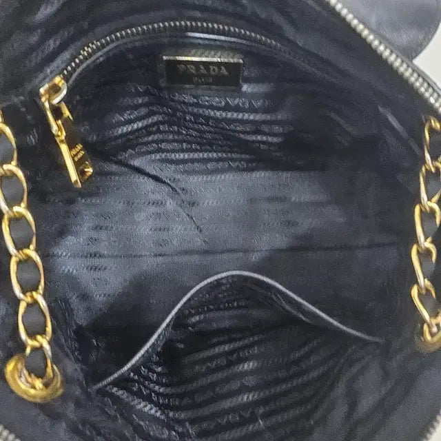 Prada Quilted Chain Nylon Shoulder Bag