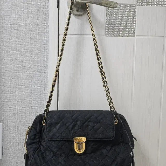Prada Quilted Chain Nylon Shoulder Bag