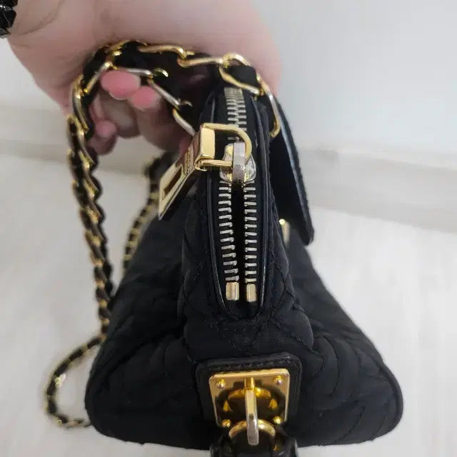Prada Quilted Chain Nylon Shoulder Bag