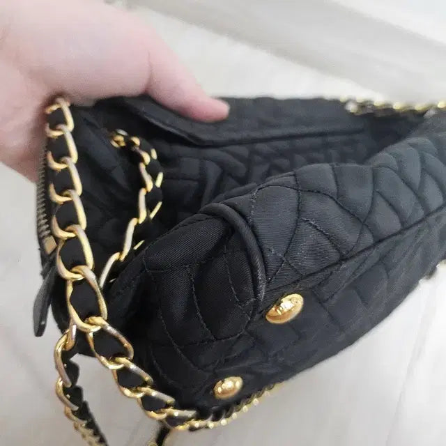 Prada Quilted Chain Nylon Shoulder Bag